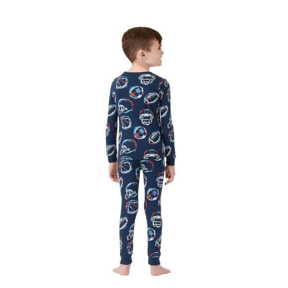 NWT Member's Mark Toddler Boys 4-Piece Organic Cotton Sport Pajama Set(Size: 4T) - Picture 7 of 11